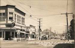 Looking East on Second Street at Corner of H Street Postcard