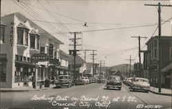 Looking East on Second Street at J Street Crescent City, CA ARFRAY Postcard Postcard Postcard