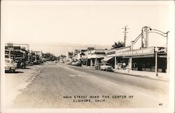 Main Street Near the Center of Town Postcard