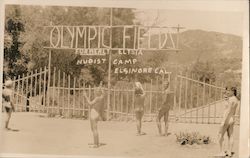 Olympic Fields Nudist Camp (Reproduction) Elsinore, CA Postcard Postcard Postcard