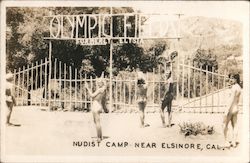 Nudist Camp Olympic Fields Elsinore, CA Postcard Postcard Postcard