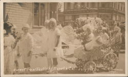 Sweet Pea Festival - July 1916 Eureka, CA Freeman Foto Postcard Postcard Postcard