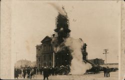 Fire-Humboldt County Court House - September 6, 1924 Eureka, CA Postcard Postcard Postcard