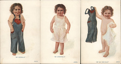 Set of 3: Overalls / Underalls / All and Alls Postcard