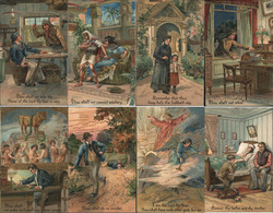 Set of 8 from Ten Commandments Postcard