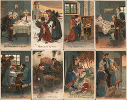 Set of 8: Lord's Prayer Series 8415 Postcard