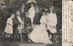 Photograph of President Theodore Roosevelt and Family Postcard Postcard Postcard