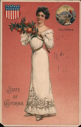 State of California State Girls Postcard Postcard Postcard