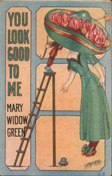 You look good to me Mary Widow Green Postcard