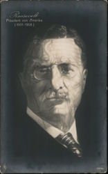 Roosevelt Prasident Von Amerika. (1901-1908) Metamorphic PFB 3335 Theodore Roosevelt Postcard Postcard Postcard