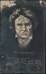 L. V. Beethoven - Metamorphic Postcard Postcard Postcard