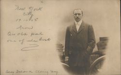 Coney Island Closing Day - Portrait of Man Postcard