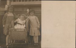 Two Girls and a Baby Postcard