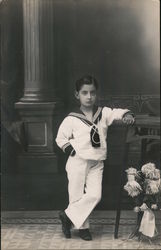 Young Boy Posing, Spanish Children Postcard Postcard Postcard