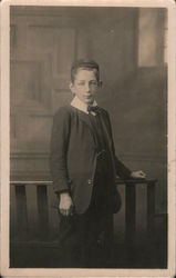 School boy in school uniform Postcard