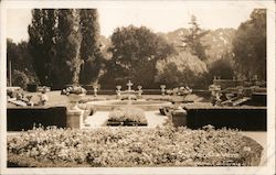 Sunken Gardens Burlingame, CA Postcard Postcard Postcard