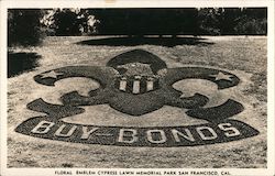 Buy Bonds Floral Emblem Cypress Lawn Memorial Park Postcard