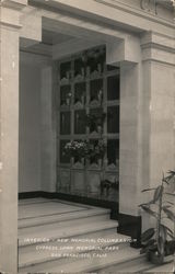 Interior - New Memorial Columbarium Cypress Lawn Memorial Park Postcard