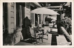 Troutmere Inn - Porch Postcard