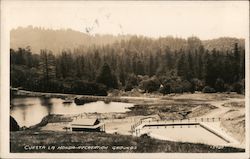 Cuesta la Honda - Recreation Grounds Postcard