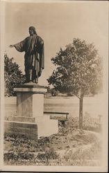 Statue of Sacred Heart St. Patrick's Seminary Menlo Park, CA Postcard Postcard Postcard