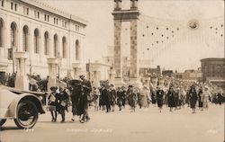 Diamond Jubilee - Group in a parade Postcard