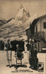 1934 Century of Progress. "The Moser boys" Yodelers at Swiss Village Postcard