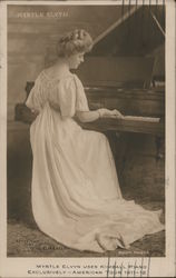 Myrtle Elvyn uses Kimball Piano Exclusively-American Tour-1911-12 Postcard