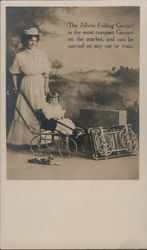 The Allwin Folding Go-cart, Baby Stroller Postcard