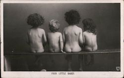 Four Little Bares Children Postcard Postcard Postcard