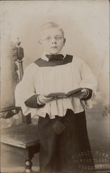 Altar boy portrait Postcard