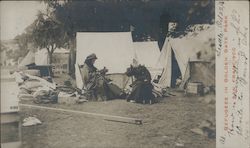 Refugees in Golden Gate Park San Francisco, CA Postcard Postcard Postcard