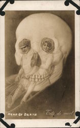 Head of Death Fete de mort Postcard