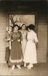 Four Women, Coca Cola Sign Postcard