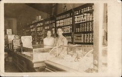 General Store Interior, Two Women, Jell-O advertising Occupational Postcard Postcard Postcard