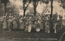 Ladies Brass & Reed Band Prairie Du Sac, WI F. S. Eberhart Postcard Postcard Postcard