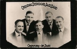 Original Dixieland Jazz Band - 1917 New York City, NY Performers & Groups Postcard Postcard Postcard