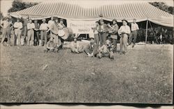 Citizen's Concert Band, Large Tent Postcard