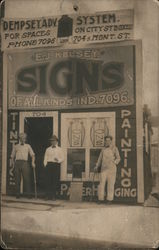 E.J. Kelsey Sign Company Painting Paper Hanging Butte, MT Postcard Postcard Postcard