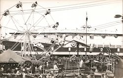 Western Wash Fair Ferris Wheel, Rides Postcard