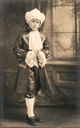 Young Boy in Costume Children Postcard Postcard Postcard