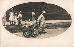 Woman and Children Postcard Postcard Postcard