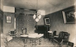 Sitting room, Parlor, Piano Postcard