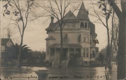 Flood "As Your Neighbors Saw You" A Large Victorian Home Stockton, CA Postcard Postcard Postcard