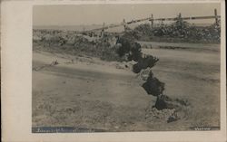 Fissure Left by Earthquake - between River side and the Bridge Landscapes Horne Postcard Postcard Postcard