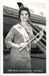 1960 Miss California Contest Postcard