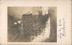 Loss by Fire $175000.50 Big Creek, CA Postcard Postcard Postcard