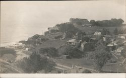 View of town of Bolinas and ocean California Postcard Postcard Postcard