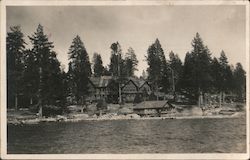 Lake Front Resort, Brockway Lake Tahoe Kings Beach, CA Postcard Postcard Postcard