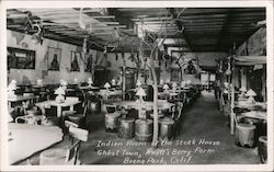 Indian Room of the Steak House. Ghost Town, Knotts's Berry Farm Buena park, CA Knott's Berry Farm Postcard Postcard Postcard